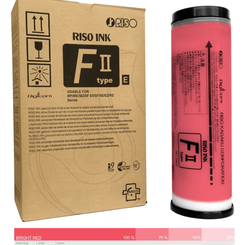 Ink-Farba-Riso-F-II-type-E-Brigt Red-S-8115E