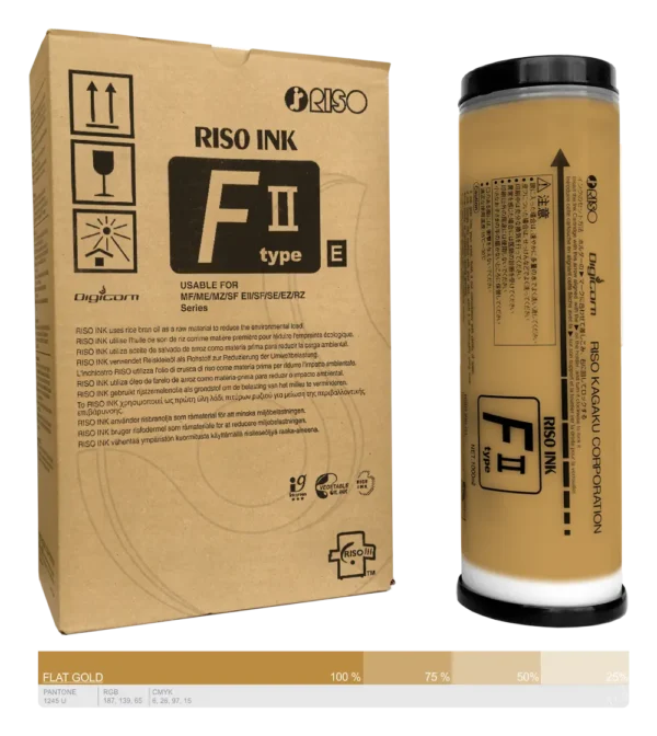 Ink-Farba-Riso-F-II-type-E-Flat Gold-S-8186E