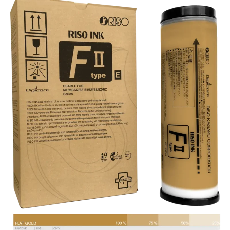 Ink-Farba-Riso-F-II-type-E-Flat Gold-S-8186E