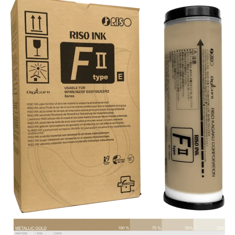 Ink-Farba-Riso-F-II-type-E-Metalic Gold-S-87098E