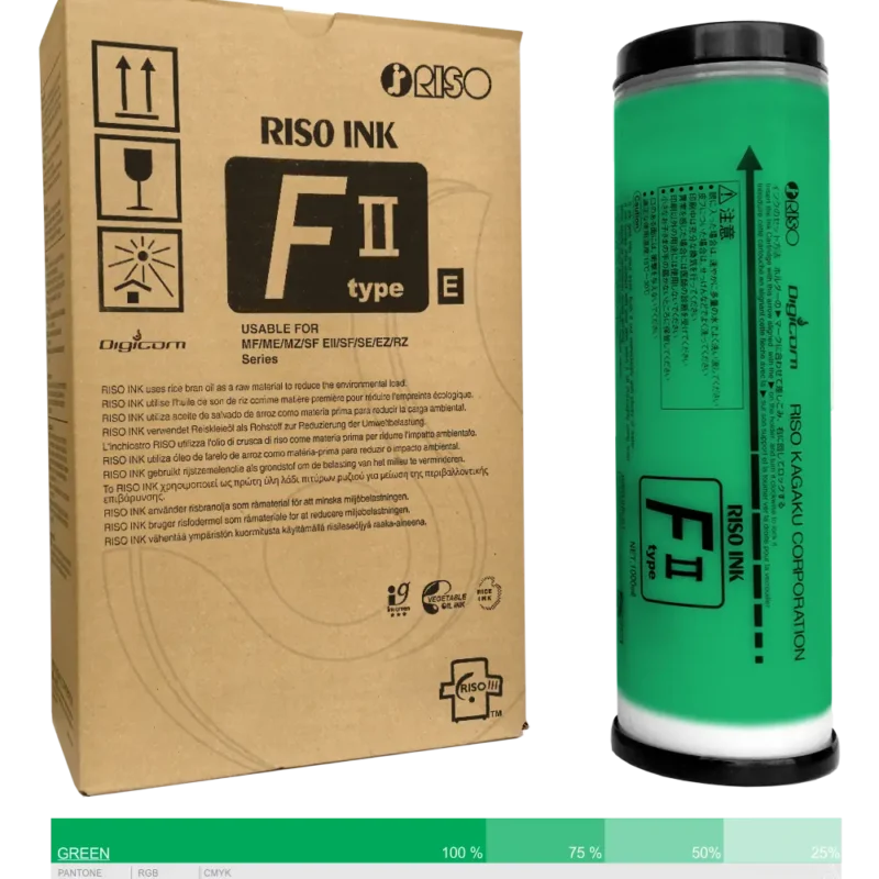 Ink-Farba-Riso-F-II-type-E-Green-S-8120E