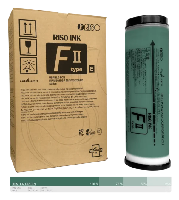 Ink-Farba-Riso-F-II-type-hunter green-S-8185E