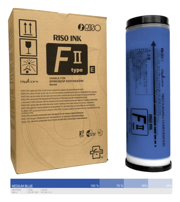 Ink-Farba-Riso-F-II-type-E-Medium Blue-S-8123E