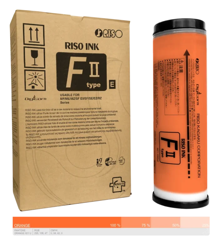 Ink-Farba-Riso-F-II-type-E-Orange-S-8184E
