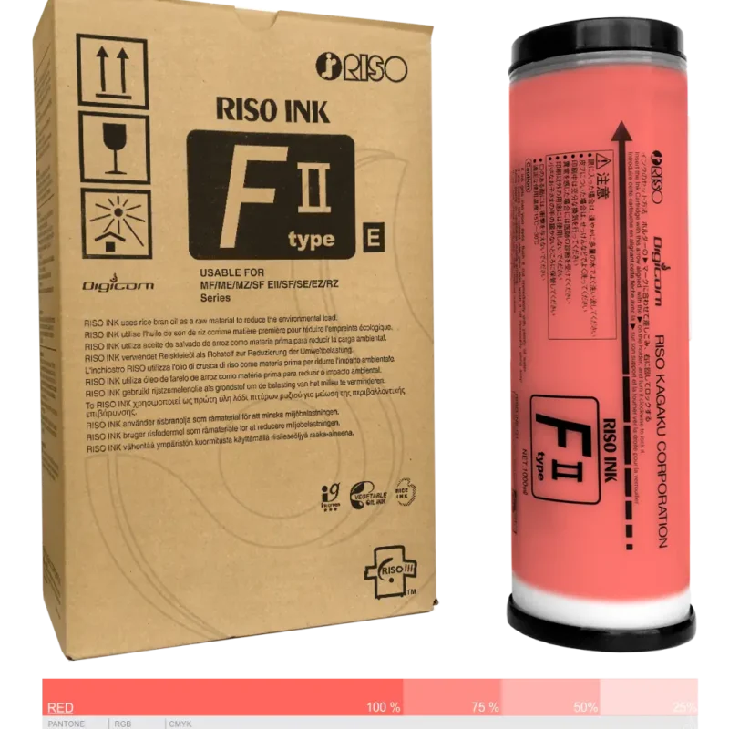 Ink-Farba-Riso-F-II-type-E-Red-S-8114E