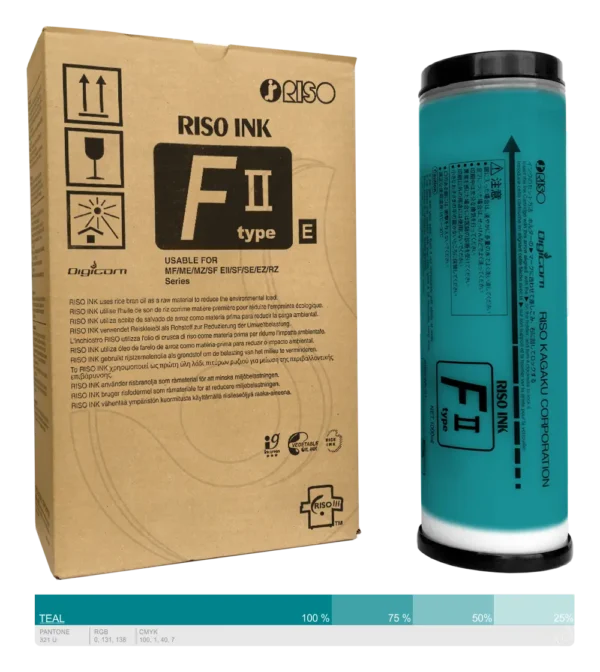 Ink-Farba-Riso-F-II-type-E-Teal-S-8121E