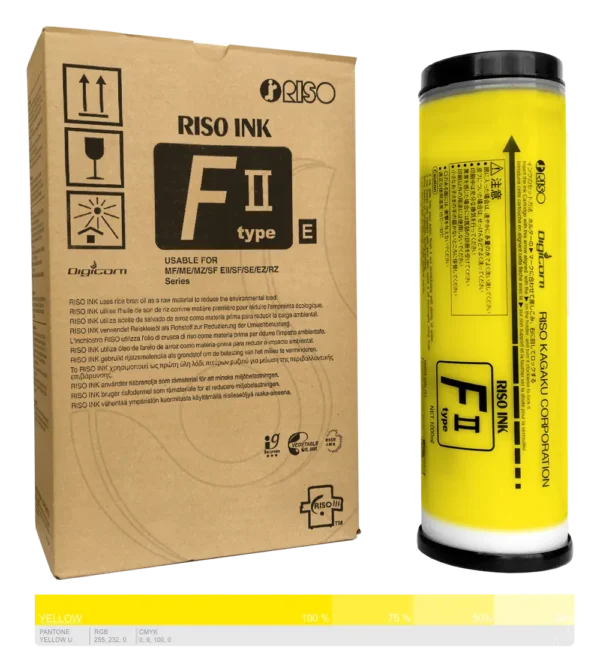 Ink-Farba-Riso-F-II-type-E-Yellow-S-8119E