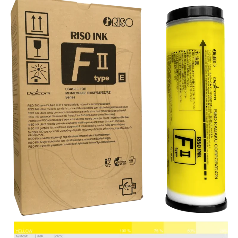 Ink-Farba-Riso-F-II-type-E-Yellow-S-8119E